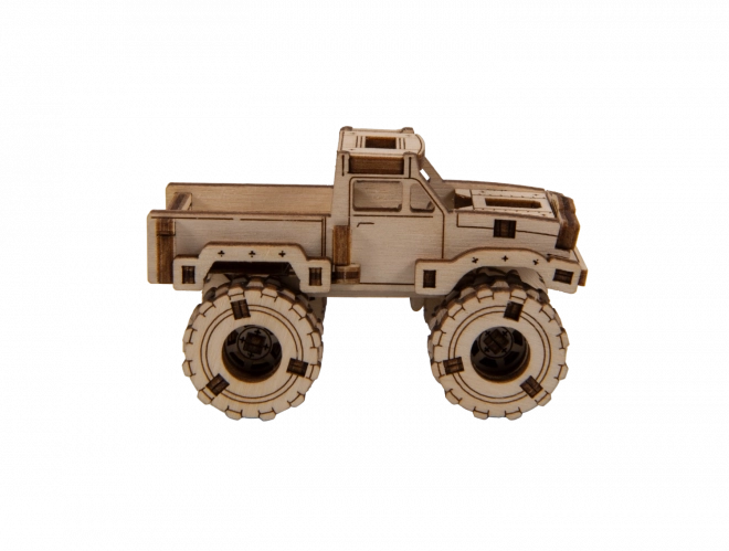 Drevené 3D Puzzle - Monster Truck Model