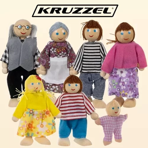 Miniatúrne bábiky - 7 ks. Kruzzel 19764