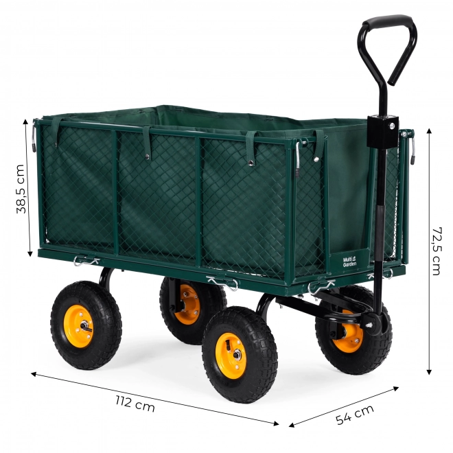 Záhradný transportný vozík MultiGarden s odklápacími stranami