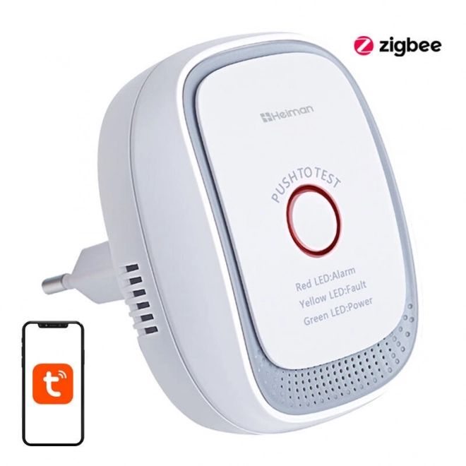 Inteligentný detektor úniku zemného plynu Heiman ZigBee