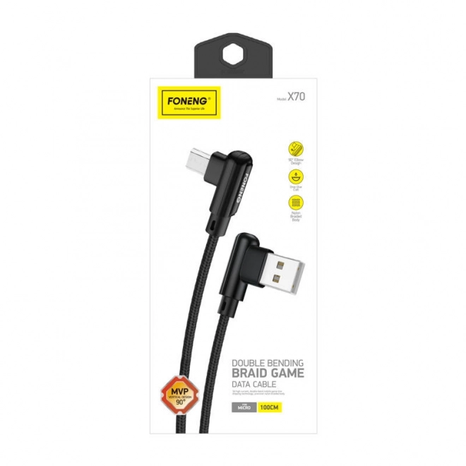 Foneng kábel USB na Micro USB X70 čierny