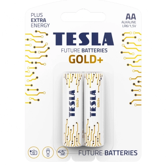 Batéria alkalická Tesla Gold+ AA