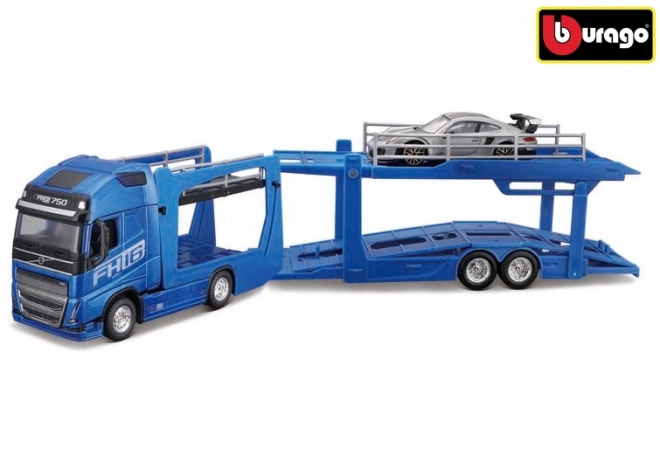 Kamión Volvo FH16 s Porsche 911 GT2 RS Bburago 1:43