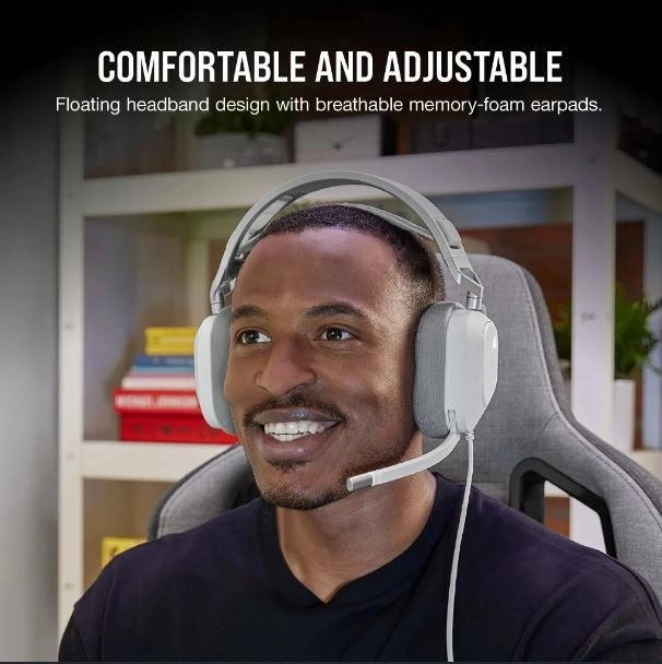 Herné Slúchadlá Corsair RGB USB Wired Biele