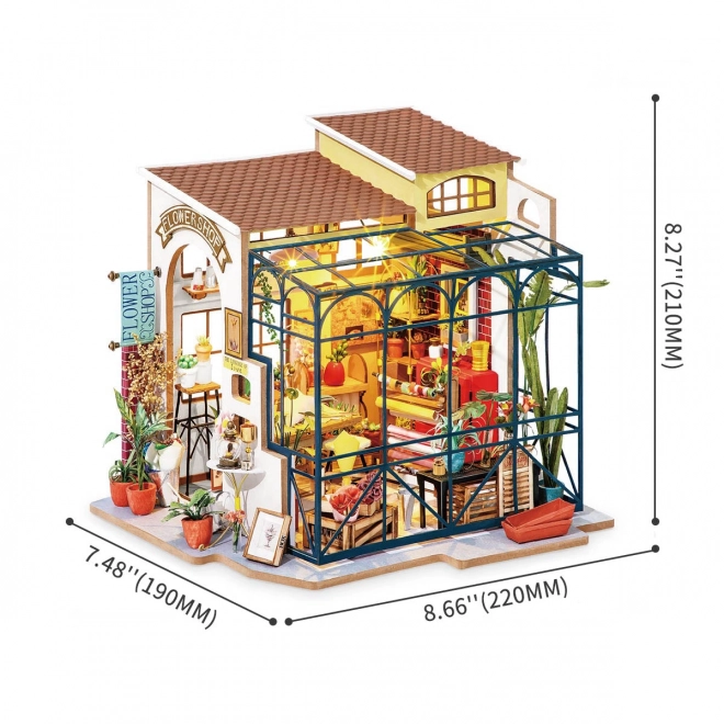 Miniatúrny domček kvetinárstvo Robotime