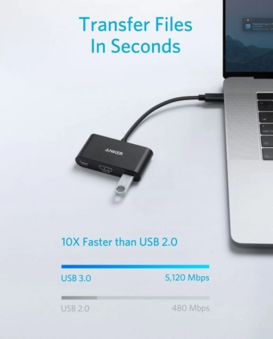 USB-C Hub 3v1 s 4K HDMI