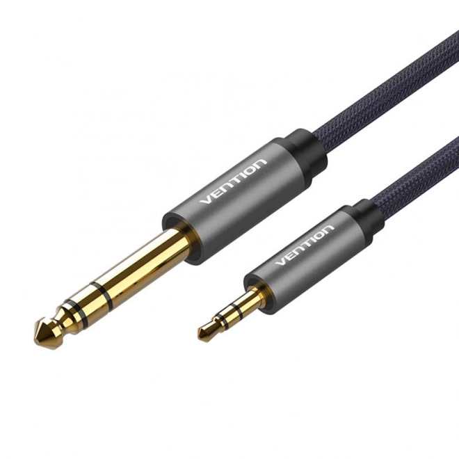 Kábel jack 3,5 mm na 6,5 mm Vention 5m šedý