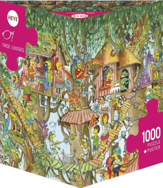 Puzzle Domy na stromoch 1000 dielikov