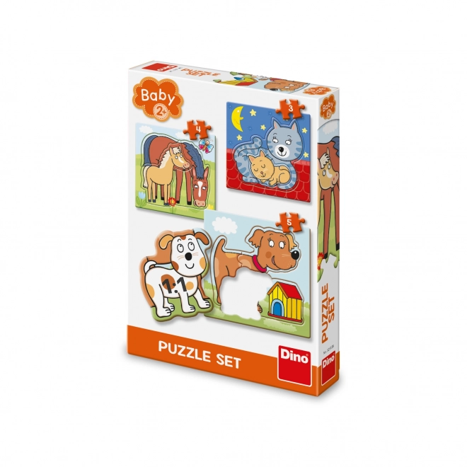 Dino baby puzzle Domáce zvieratká
