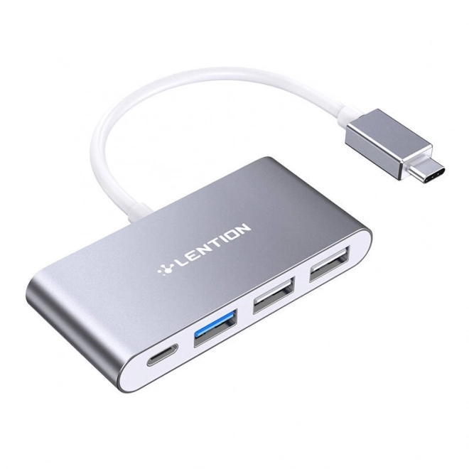 Rozbočovač Lention 4v1 USB-C na USB