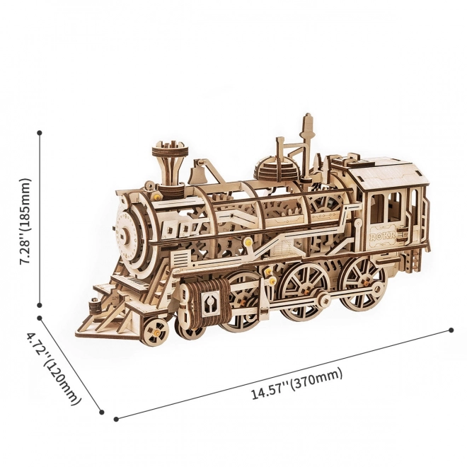 Robotime rokr 3D drevené puzzle lokomotíva