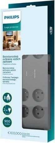 Listwa zasilająca Philips 8 zásuviek 2m