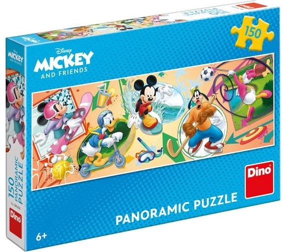 Farebná športová scéna s MICKEYM a priateľmi