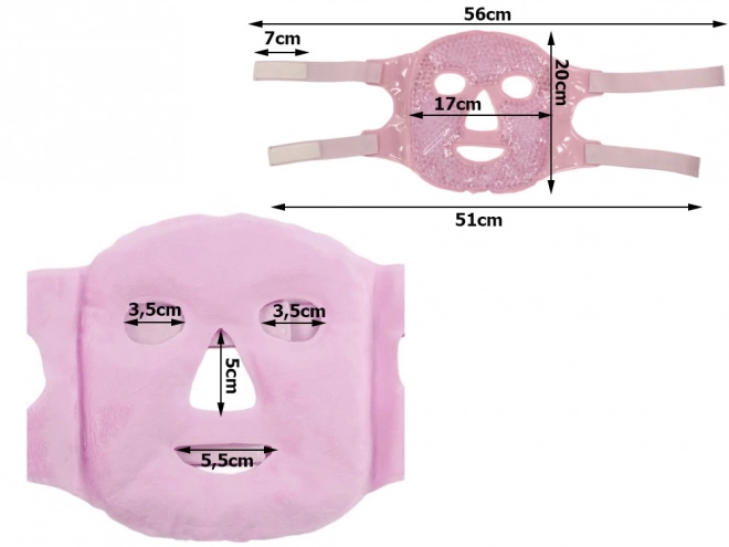 Chladivá a hřejivá maska relaxačná na tvár