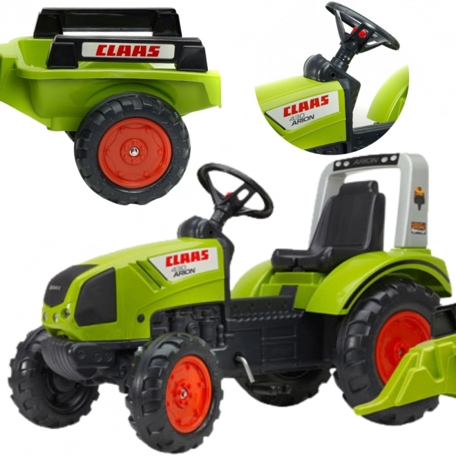 FALK Šliapací traktor Claas Arion 430 s ťažným zariadením