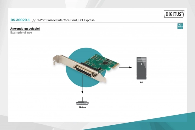 Karta rozšírenia LPT PCI Express
