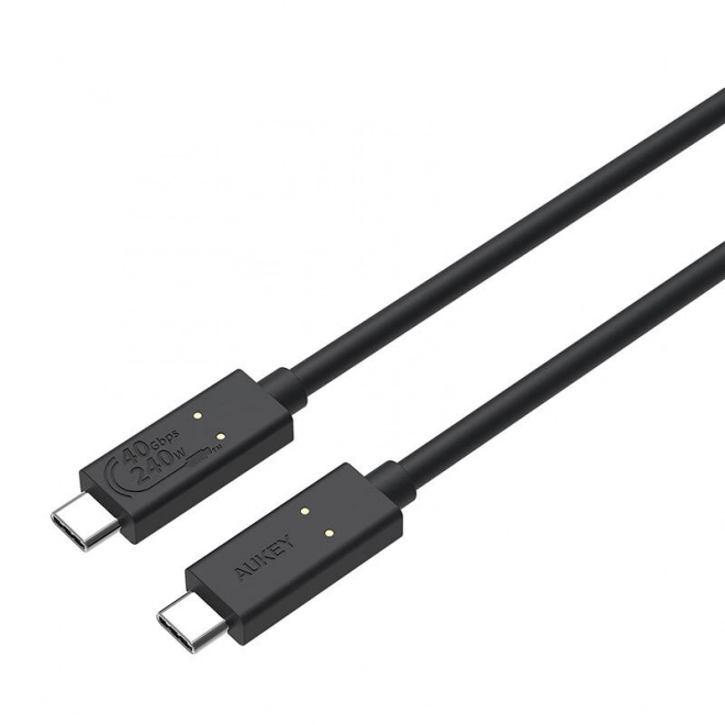 Kábel USB-C na USB-C 240W čierny 0,8m