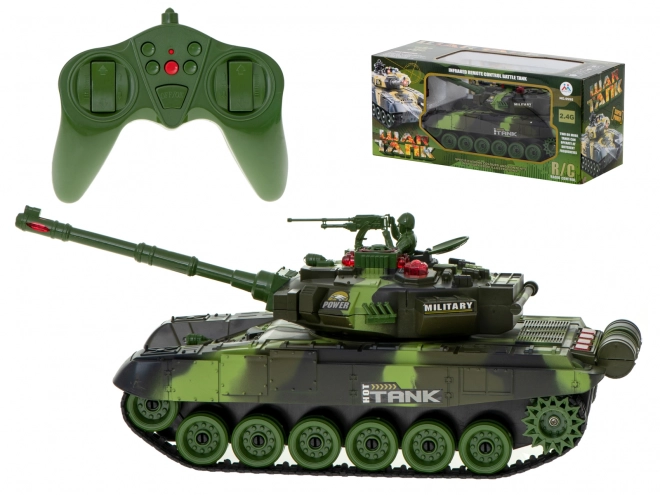 RC tank 9995 diaľkové ovládanie 2,4 GHz zelený