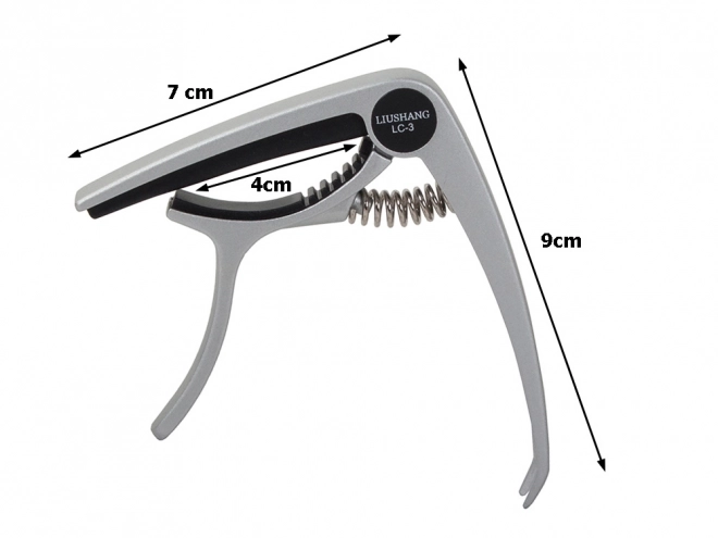 Kapodaster na klasickú gitaru kovový s trsátkom