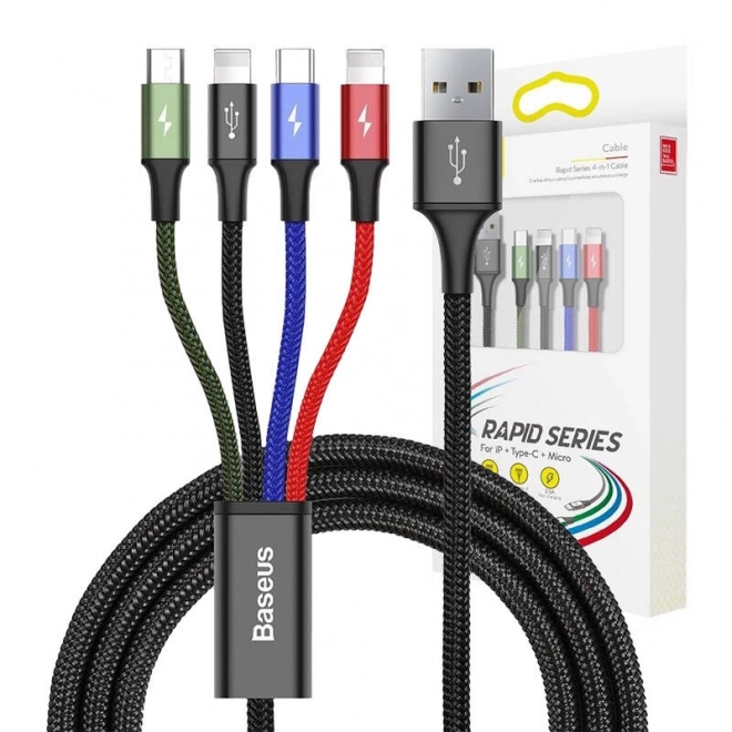 Rýchly nabíjací USB kábel Baseus 4v1