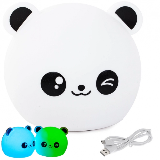 Nočná lampa pre deti LED Panda RGB dotyková