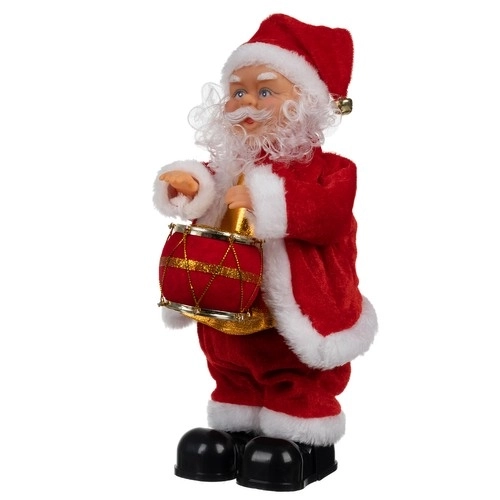 Hrajúca a spievajúca figúrka Santa Clausa 30 cm