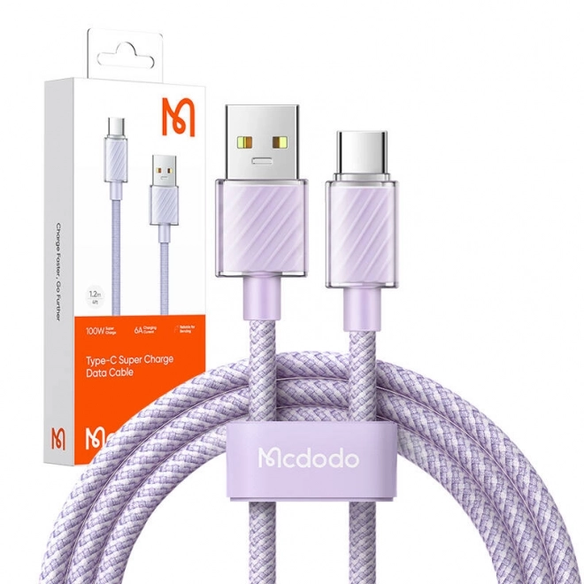 Kábel USB-A na Lightning McDodo 1,2 m fialový