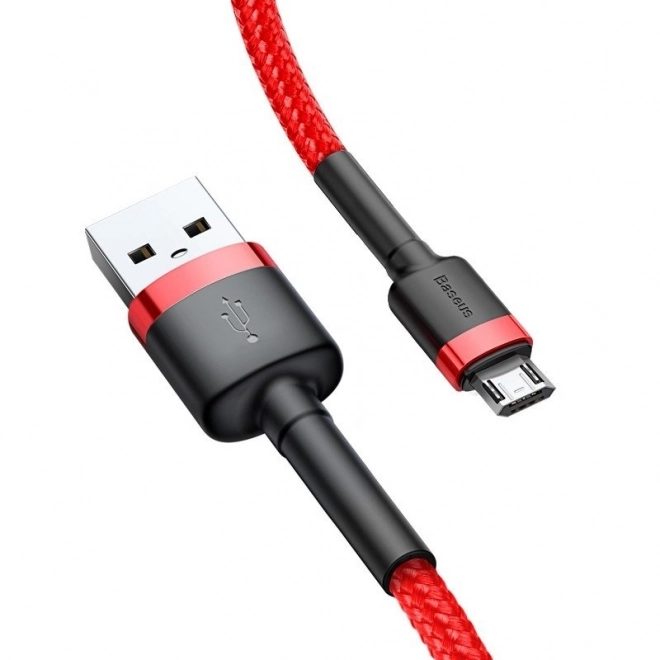 Kábel Baseus Cafule Micro USB 2,4A 1m Červený