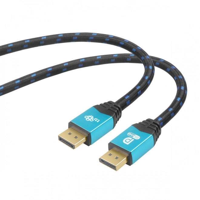 DisplayPort kábel 8K UHD s modrými konektormi 2 m