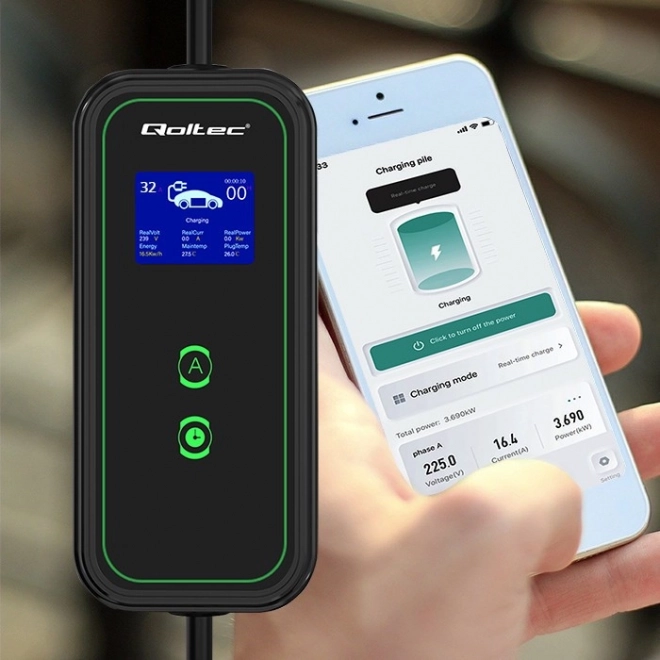 Prenosná nabíjačka pre elektrické autá s WiFi a LCD