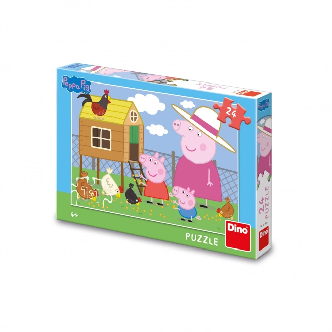 Peppa Pig Slepičky puzzle 24 dielkov