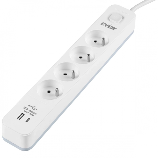 Antiprepäťová ochranná lišta s nabíjaním USB PROTECT