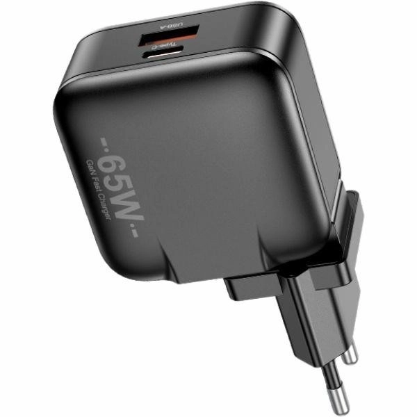 Sieťová nabíjačka GaN 65W USB + USB-C