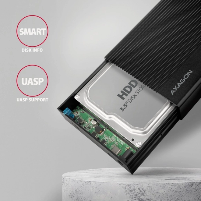 Hliníkové externé puzdro USB 3.2 Gen1 - SATA 6G 3.5"