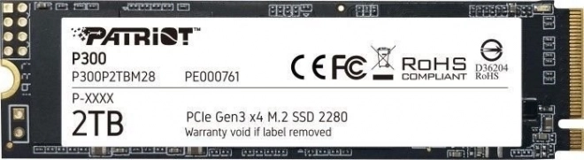 SSD disk P300 2TB M.2 PCIe Gen 3 x4