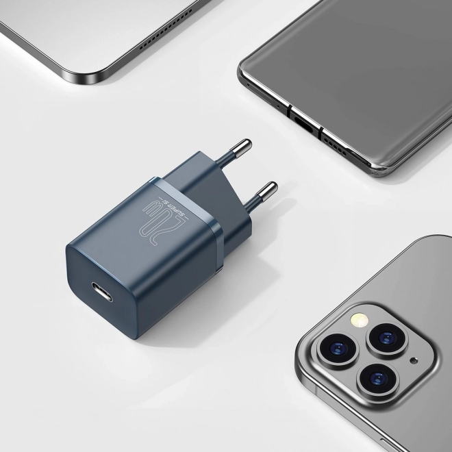 Baseus Super Si rýchlonabíjačka s káblom USB-C na Lightning 1m modrá