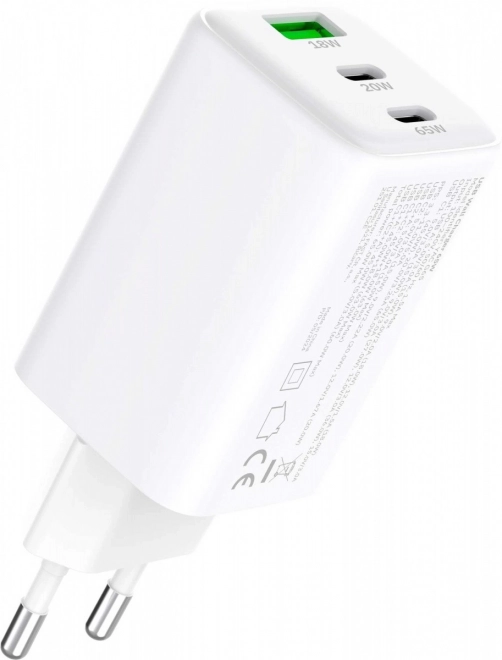 Nabíjačka do siete s 3 USB a 65W Power Delivery