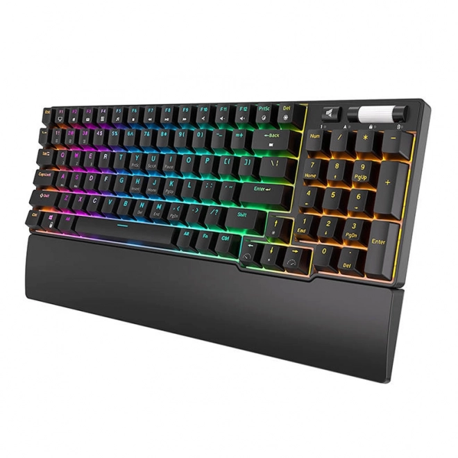 Bezdrôtová mechanická klávesnica Royal Kludge RK96 RGB s hnedým spínačom