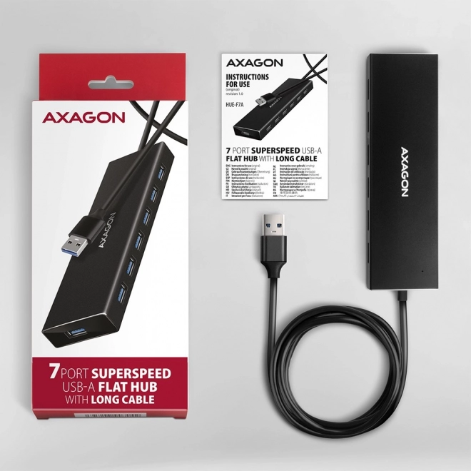 USB Hub 7-Portový AXAGON HUE-F7A