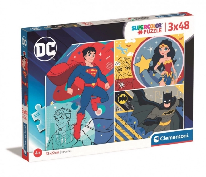 Puzzle 3x48 dielikov - DC Comics