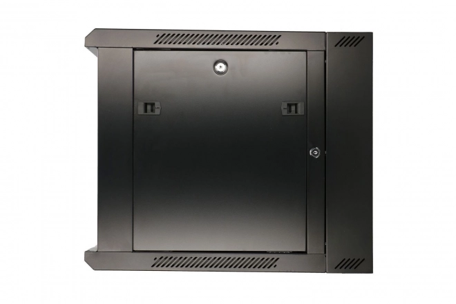 Nástenná dvojsekčná rack skriňa 6U 600x600 čierna
