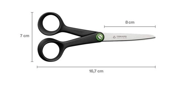 Univerzálne nožnice Fiskars Functional Form ReNew malé 17 cm