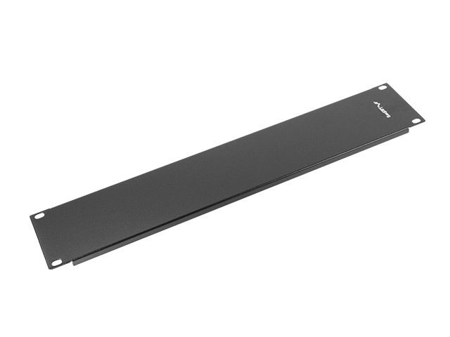 Zaslepovací panel do rackovej skrine 19'' 2U čierny