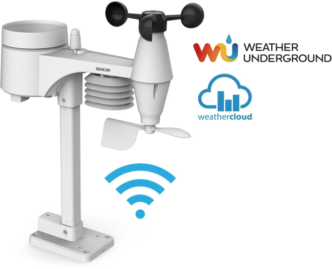 Profesionálna meteorologická stanica s WiFi a 5v1 snímačom