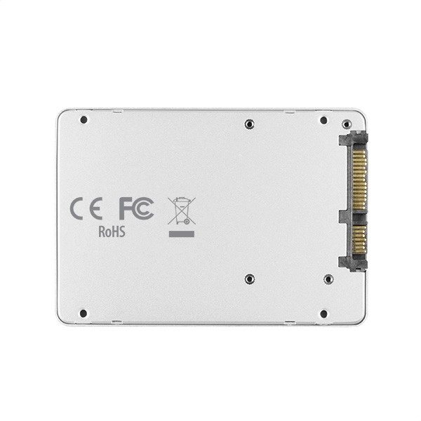 Interná strieborná 2.5" skrinka na SSD M.2 SATA