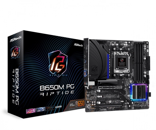 ASRock B650M PG Riptide – microATX základná doska AM5 s DDR5 a PCIe 5.0
