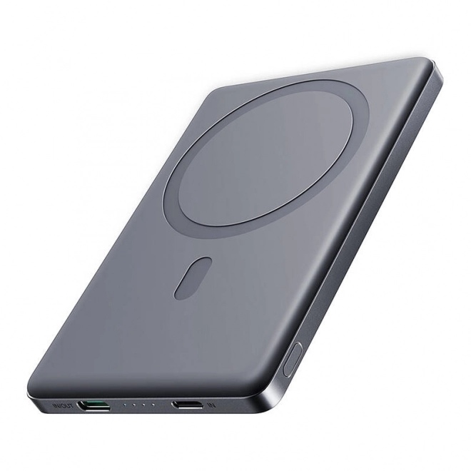Magnetická Powerbanka Joyroom 5000mAh 20W v šedej farbe