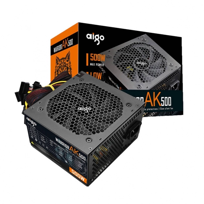 Počítačový zdroj Aigo Warrior AK500 čierny