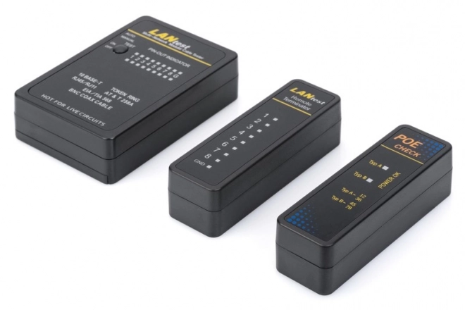 Tester sietových a komunikačných káblov RJ45 RJ12 RJ11 BNC