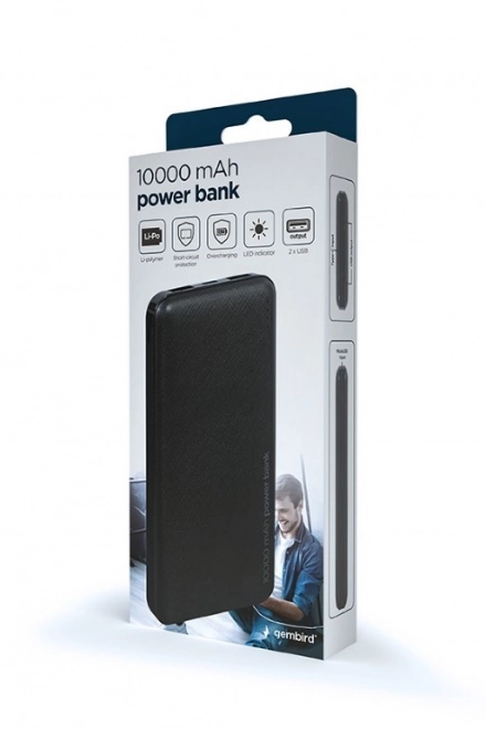 Power banka 10000 mAh čierna